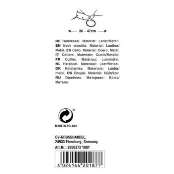 Leder Halsfessel Kette