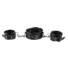 Leather neck and hand cuffs