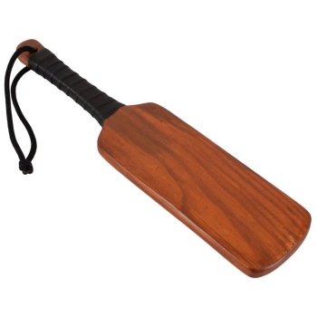 Leather spanking paddle