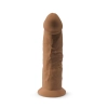 Dildo z cyberskóry Silexd Model 2 karmelowy 19 cm z przyssawką