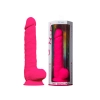 Dildo realistyczne Silexd z przyssawką silikonowe różowe 38 cm