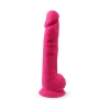 Dildo realistyczne Silexd z przyssawką silikonowe różowe 38 cm