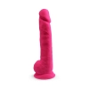 Dildo realistyczne Silexd z przyssawką silikonowe różowe 38 cm
