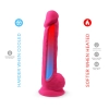 Dildo realistyczne Silexd z przyssawką silikonowe różowe 38 cm