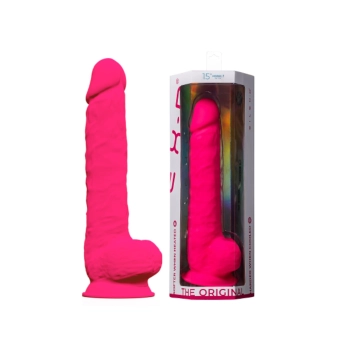 Dildo realistyczne Silexd z przyssawką silikonowe różowe 38 cm