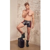 Mens Pants black/red S