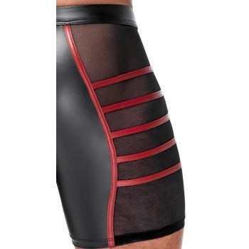 Mens Shorts Black/Red 2XL