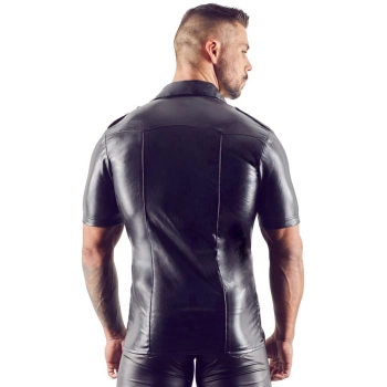 Imitat. Leather Mens Shirt XL
