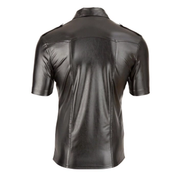 Imitat. Leather Mens Shirt XL