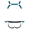 Mens Jock set black/blue M
