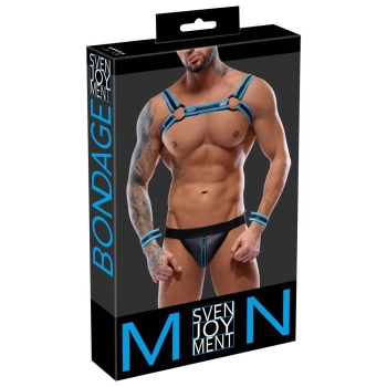 Mens Jock set black/blue M