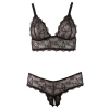 Bra and String black 2XL