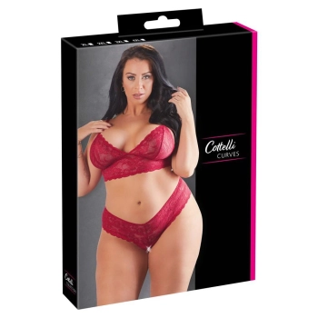Bra and Red Briefs 4XL