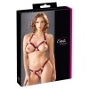 Komplet biustonoszy open Cottelli czerwony S/M