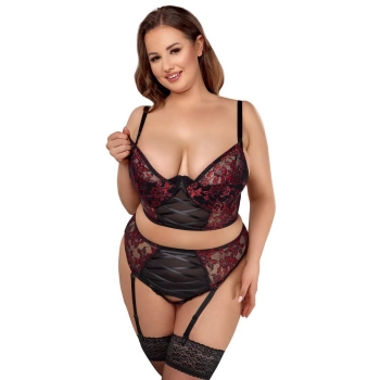 Bra Set black/red 85C/L