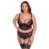 Bra Set black/red 95E/2XL