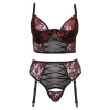 Bra Set black/red 95E/2XL