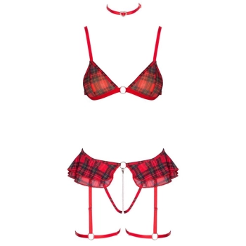 Bra Set Plaid S