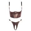 Shelf Bra Set brownish L