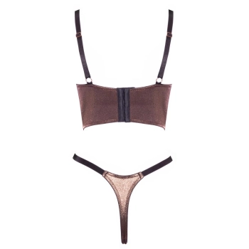 Shelf Bra Set brownish L