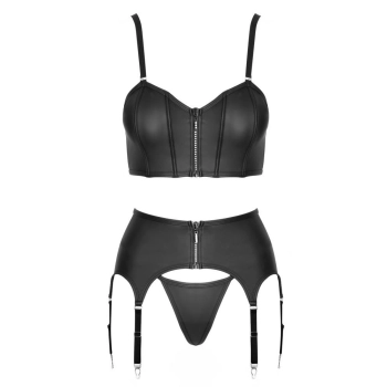 Komplet gorset z pasem i stringami Cottelli PARTY XL