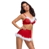 Świąteczny komplet bielizny Cottelli Lingerie czerwony L XL