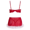 Świąteczny komplet bielizny Cottelli Lingerie czerwony L XL