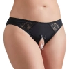 Majtki erotyczne Cottelli Curves z otwartym kroczem L