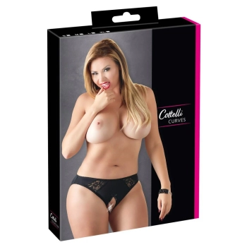 Majtki z otwartym kroczem Cottelli CURVES 3XL