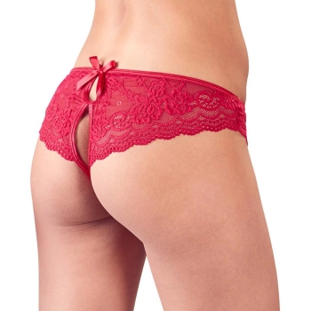 Majtki koronkowe bez kroczu Cottelli LINGERIE L