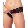Stringi perłowe Cottelli LINGERIE czarne S