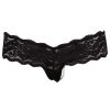 Stringi perłowe Cottelli LINGERIE czarne S
