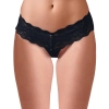 Stringi perłowe Cottelli LINGERIE czarne M