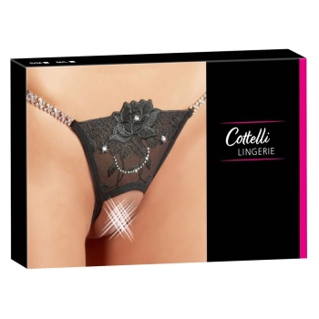 Stringi z dżetami Cottelli Lingerie S/M