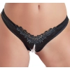 Stringi z perłami Cottelli Lingerie czarny L