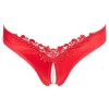 Slipy z perłami Cottelli Lingerie czerwone XL