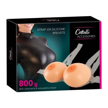 Piersi silikonowe z uchwytem Cottelli ACCESSOIRES