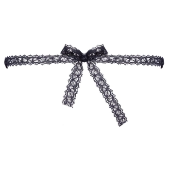 Opaska na oczy haftowana Cottelli ACCESSOIRES czarna