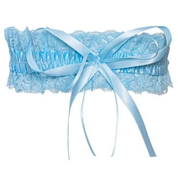 Podwiązka koronkowa Cottelli ACCESSOIRES jasnoniebieska 5 5 cm
