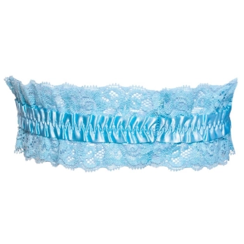 Podwiązka koronkowa Cottelli ACCESSOIRES jasnoniebieska 5 5 cm