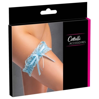 Podwiązka koronkowa Cottelli ACCESSOIRES jasnoniebieska 5 5 cm