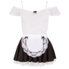 Sukienka pokojówki Cottelli COSTUMES biało czarna XL
