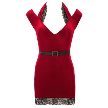 Velvet Dress red S