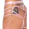 Bad Kitty Różowa Uprząż String z Łańcuszkami S L
