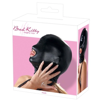 Maska BDSM Bad Kitty czarna poliester