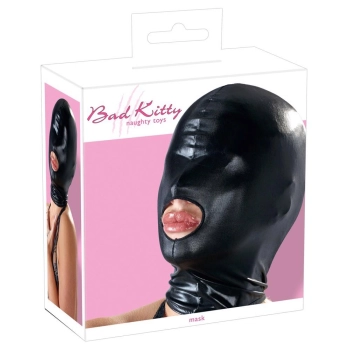 Maska BDSM Bad Kitty czarna poliester