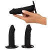 Strap on Bad Kitty z trzema dildo silikonowymi S/M