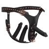 Strap on Bad Kitty 3D z trzema dildos S/M