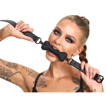 Knebel silikonowy Bad Kitty Dog Bone 12 cm