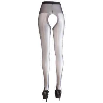 Rajstopy z otwartym kroczem Cottelli LEGWEAR czarne 20 DEN